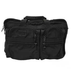 Tumi Black Nylon Briefcase Travel Bag ** NO SHOULDER STRAP
